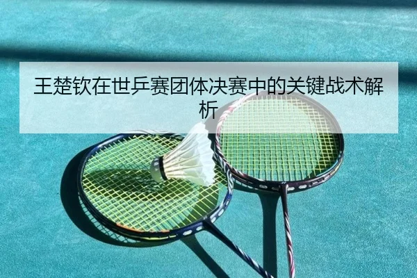 王楚钦在世乒赛团体决赛中的关键战术解析